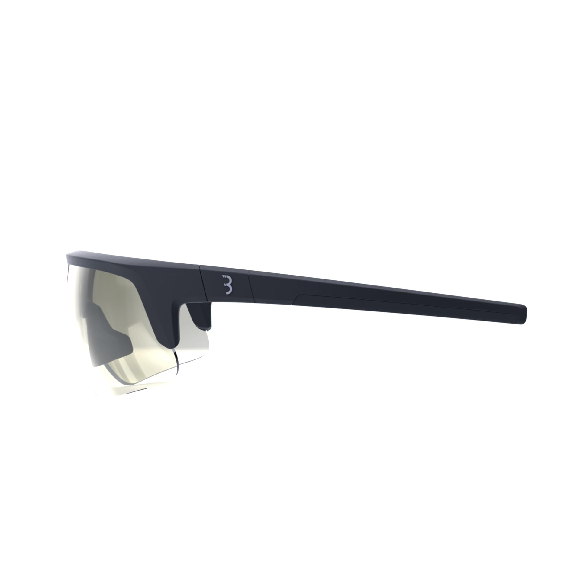 BBB Cycling Lunettes de cyclisme photochromiques Lunettes de soleil de cyclisme photochromiques pour homme et femme Protection 100% UV Gravel Bike Road Bike & MTB Noir mat Comet PH BSG-75PH