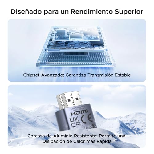 UGREEN Pack de 4 HDMI Dummy Plug 4K 60Hz 1080P Emulador de Pantalla Headless Ghost EDID HDCP Compatible con MacBook Pro PC Portátil Monitor Streaming Juegos Trabajo Remoto Windows Mac OSX y Linux - imagen 5