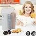 Home-X Convenient Cracker & Cookie Keeper - Airtight Storage Containers Perfect for Preserving Freshness - Saltine Cracker & Cookie Keeper - Crush-Proof Round & Square - 3 Rows