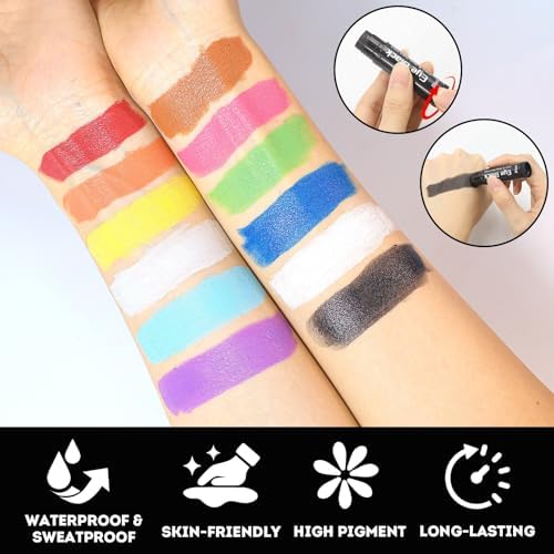 Eye Black Stick 20 Pack, 12 Colors for Football, Baseball & Softball — view 4