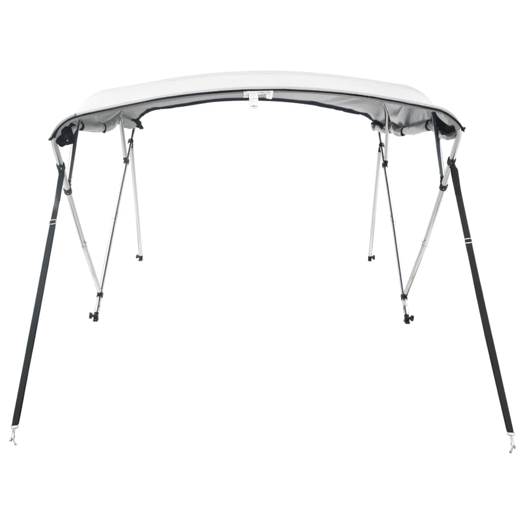 vidaXL Toit bimini à 4 arceaux parois latérales 243x(185-198)x137 cm