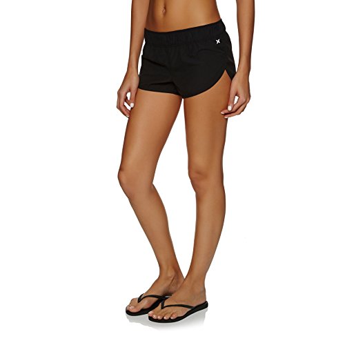 Hurley Women's Supersuede 2.5 Inch Board Swim Short, Black/Black//White 1, M