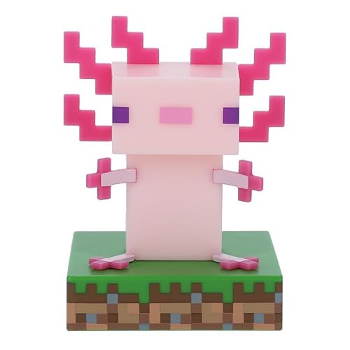 Minecraft Officially Licensed Axolotl Free Standing Desk Light, Gaming Room Decor and Merchandise for Boys and Girls, Nightlight Gift Accessory for Playroom and Bedroom | Paladone – vue 6