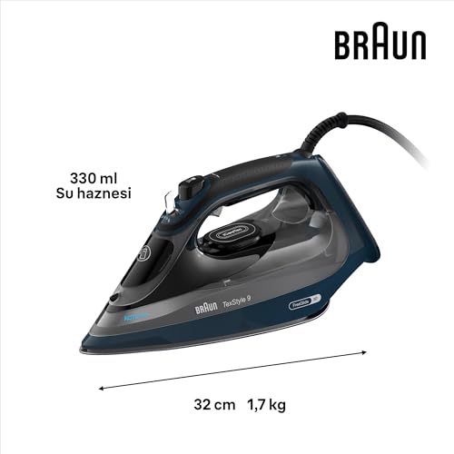 Braun Texstyle 9 Żelazko, Ciemnoniebieski/Czarny, 3200 W