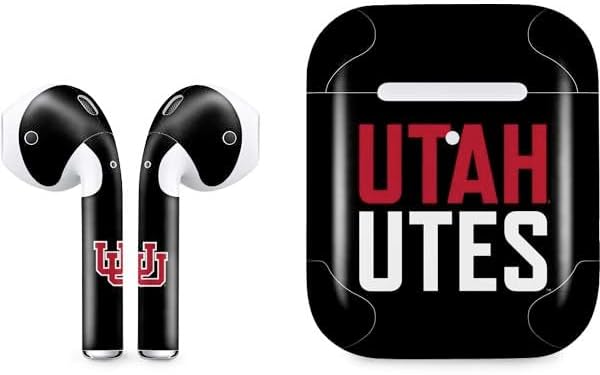 Skinit Decal Audio Skin Compatible with Apple AirPods 2 - Officially Licensed University of Utah Utes Logo Design