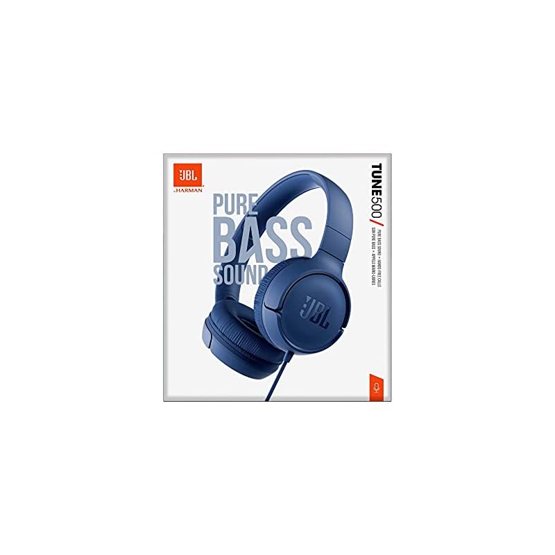 JBL TUNE 500 – Fones de ouvido com fio – Azul - Móveis Web - Tudo em móveis