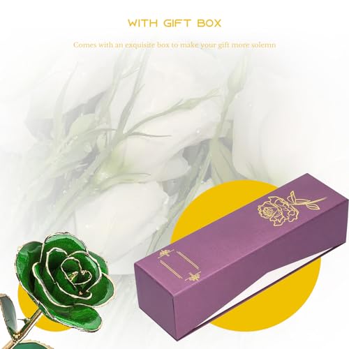 Rose éternelle verte Gugxiom idée cadeau originale Saint-Valentin