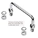 YUDTKK 5Inch SUS304 Stainless Steel Folding Handles for Cabinet/Equipment/Toolbox,Round Rod Foldable Handle,Pack of 2