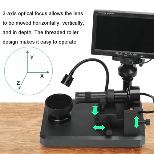Microscope numérique 100X de laboratoire pour décoder les inscriptions de ceinture de diamant