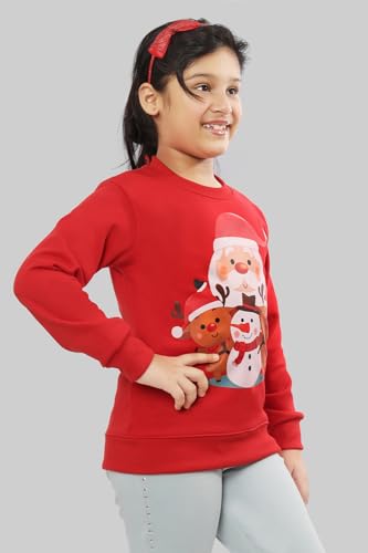 Image of Ninos Dreams Full Sleeves Girls Christmas Sweatshirts