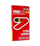 Seven Set Matite Colorate - Scatola da 12 pz - Confezione Pastelli Colorati - Colorate Scuola, Ufficio - MINA 4.0 - Spazio Etichetta Nome - Matite, Scuola