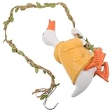 Un charme cartoon irrésistible : cette statue de canard grimpant, au design amusant, apporte une touche de fantaisie à vos murs extérieurs et captive l’attention des enfants et des invités. décoration murale avec corde