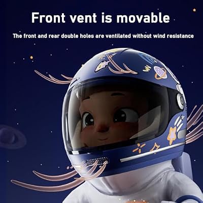 Four Seasons Youth Riding Gift Motorcycle Helmet Full Face Motocross Offroad Kids Go-Kart Helmet DOT Approved Boys Girls ATV Moped Skateboard Dirt Bike One-Piece Helmet for Children-J||46-52cm