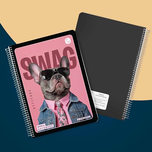 Image of Physics Wallah 400 Pages Notebook | 6 Subject | A4 Ruled | Spiral Binding | Strong Plastic Cover | Ideal for School, College & Exam Preparation