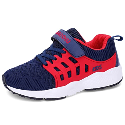 Baskets Enfants Unisexe Garçons Chaussures Respirant Route en Cours Filles Légère Sneakers,Bleu,27 EU(Taille Fabricant: 28)