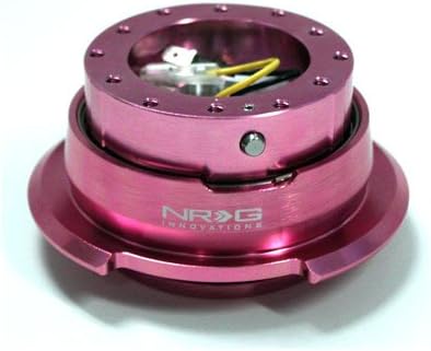 NRG Gen 2.8 Pink Diamond Cut Steering Wheel Quick Release (Part: SRK-280BK)