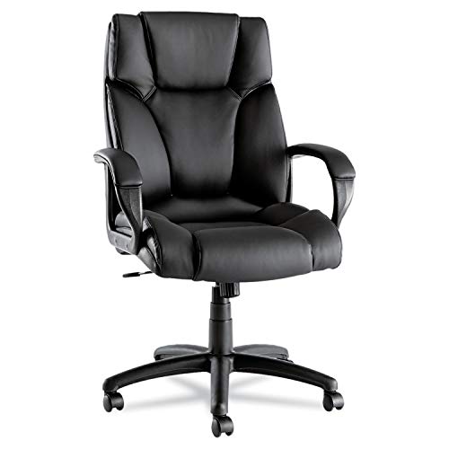 Alera Fraze Series High-Back Swivel/Tilt Chair, Black Leather