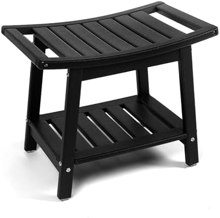 Amazon.com: GreenVines Outdoor Shower-Bench-Seat | Stool-for-Inside-Shower | HDPE Waterproof ...