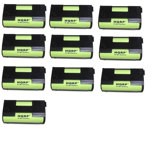 HQRP 10-Pack Battery for Sennheiser BA2015 / BA 2015 EK 100 G2, ew 100 G2, ew 100-ENG G3 Headphones Receiver Transmitter