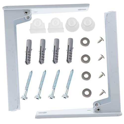 Abaodam Estante de Pared Plegable Telescópico Soporte Retráctil Microondas Capacidad de Carga de Ahorrador de Espacio Instalación