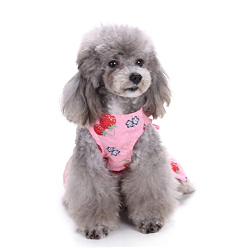 Milisten 2 Peças Saia De Cachorrinho Sem Manga Camisa De Melancia Vestido Melancia Saia De Verão Sai