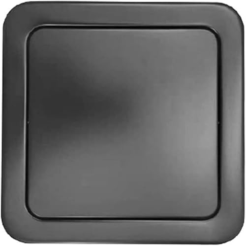 HPTHLY Swing Trash Can Lid,Balance Flap Cover Countertop Built-In Trash Bin Lid,Kitchen Embedded Garbage Can Top Cover,Brushed Polished Stainless Steel Rotating Flip Lid,