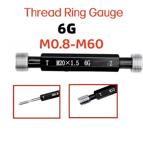 1PCS 6G Steel Thread Gauge M0.8 M1 M1.2 M1.4 M1.6 M2 M3 M4 M5 M6 M8 M10 M12 M14 M18 Testing Tool(M1X0.25 6G) miniatura 2