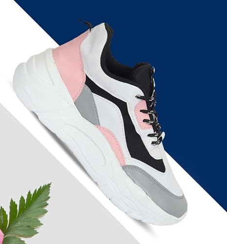 Image of JEMPA Lightweight Breathable Casual Sports Shoes with Cushioned Sole for Girls (SNE-02)