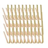 VVVIKU - Pinzas desechables de bambú, 100 pinzas desechables de bambú de 4 pulgadas, para tostadora, catering, buffet