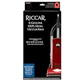 Riccar Genuine HEPA Media Bags for Vibrance Upright Models R20S, R20D, R20P, R20UP (Pack of 6)