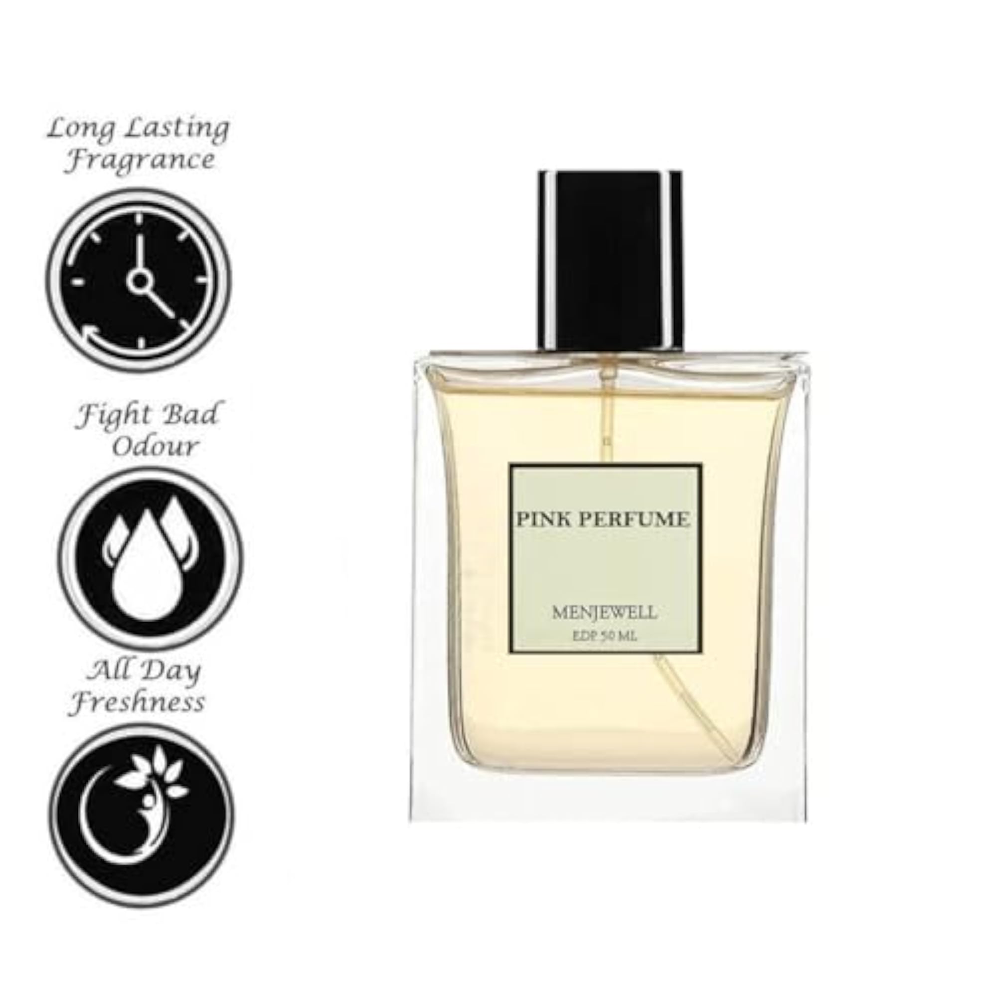 Pink Perfume Eau De Parfum for Men, Natural Long-Lasting Fragrance
