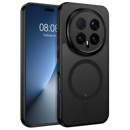 VENINGO Magnetic for Honor Magic 8 Pro Case Upgraded[14FT Military Grade Protection][Fit for MagSafe] Slim Translucent Matte Shockproof for Honor Magic 8 Pro Phone Case Black