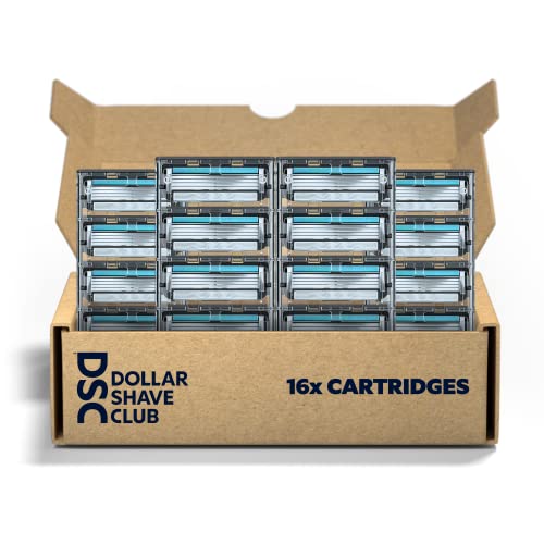 Dollar Shave Club | 4-Blade Club Series Razor Refill Cartridges, 16 Count | Precision Cut Stainless Steel Blades | NOT COMPATIBLE WITH HERITAGE/EXECUTIVE RAZOR HANDLES