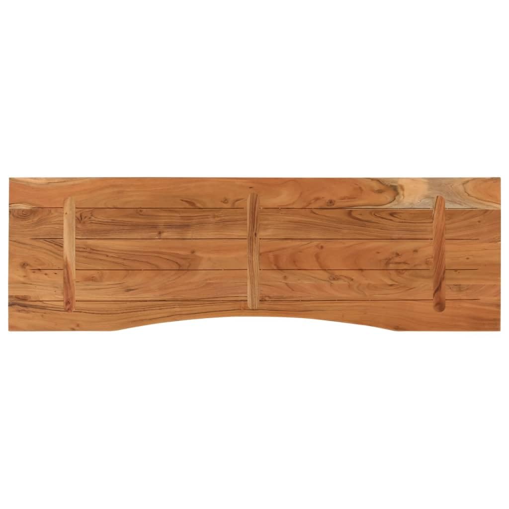 vidaXL Tablero de Escritorio Rectangular, Superficie de Mesa, Tablero de Trabajo Comedor, Superficie para Oficina, Madera de Acacia 140x50x2,5 cm