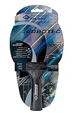 Donic-Schildkröt Unisex – Erwachsene Tischtennisschläger CarboTec 3000, 50% Carbon, 2,1 mm Schwamm, Engery QRC-ITTF Belag, konkav, 758220, Mehrfarbig, Einheitsgröße