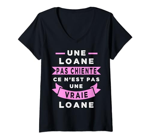 Photo de Femme Loane T-Shirt avec Col en V