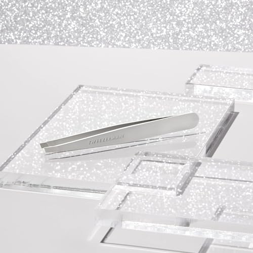 Tweezerman Stainless Steel Slant Tweezer - Eyebrow Tweezers for Women and Men (Platinum Silver) by Tweezerman - Image 5