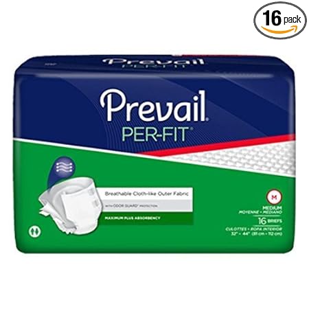 Prevail Per-Fit Adult Diapers - Medium (16 Count)