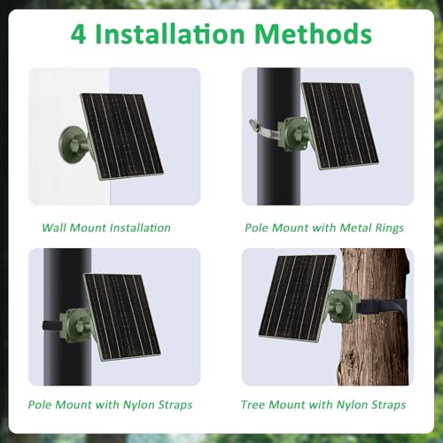 Image of FUTUREZEN 10W Solar Panel for Trail Cameras, DC & USB-C Solar Charger with 10400mAh Battery, 6V /12V Adjustable Output, IP66 Waterproof, 9.8ft Cable