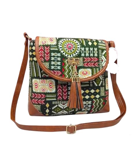 Sac à bandoulière bohème imprimé tribal pour vos sorties d'été