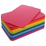 Yate Set 24 große wärmende Schaumstoff Sitzkissen OHNE Griff Kinder Sitzunterlage WASSERDICHT 42x27cm in Regenbogenfarben für Kindertagesstätte Schule...