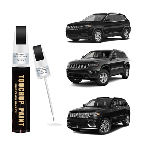 Diamond Black Crystal Pearl(PXJ/KXJ) Car Paint Touch Up Pen Compatible with JEEP, 2-In-1 Color Accurate Touch Up Car Scratch Repair Paint Match JEEP Series Automotive Scratch Remover for Nicks & Chips Repair