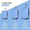 Travelhouse Suitcase Hardshell 3 Piece Luggage Set,Lightweight Hardside Travel Suitcase set with Spinner Wheel,TSA Lock