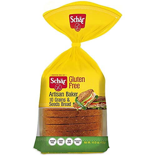 Schar Gluten Free Artisan Baker 10 Grains and Seeds Bread, 13.6 Ounce -- 8 per case.