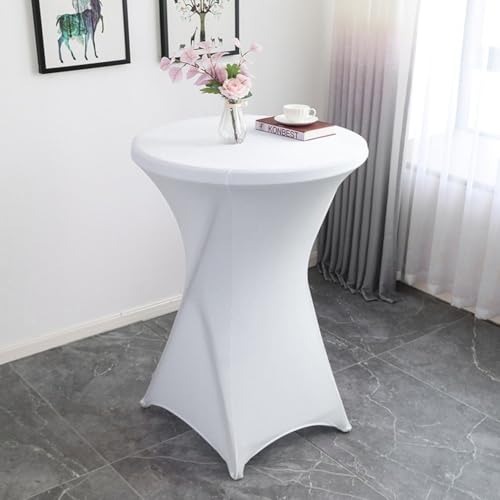 Nappe de bar ronde en spandex extensible pour table de cocktail - 8