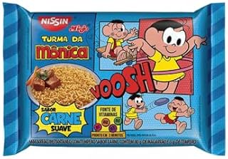 Nissin Ramen Instant Noodle Flavors 2.64Oz | Miojo Macarrão Instantâneo Sabores Diversos 85g by Brazilian Corner | Macarrão Instantâneo Turma da Monica Sabores Diversos by Brazilian Corner (Turma da Monica Beef)