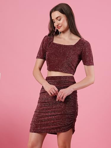 Image of Globus Women Co-Ord Set (3641342001 Maroon S)