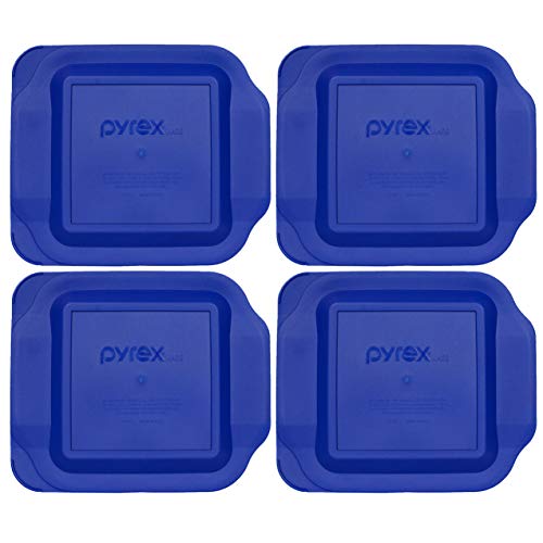 Pyrex 222-PC 2qt Blue Food Storage Replacement Lid (4-Pack) – Made in USA