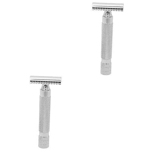 FOMIYES 2pcs Shavers for Men Hair Shaver for Men Shaver Machine for Men Double Shaver Men Razor Steel Razor Afeitadora De Para Hombre Wood Shaver