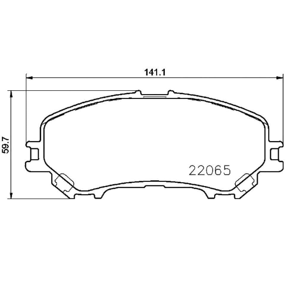 Brembo P 56 100 - Pastiglia Freno - Anteriore